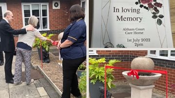 Memorial afternoon at Altham Court care home